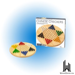 WOODEN CHINESE CHECKERS 11.5